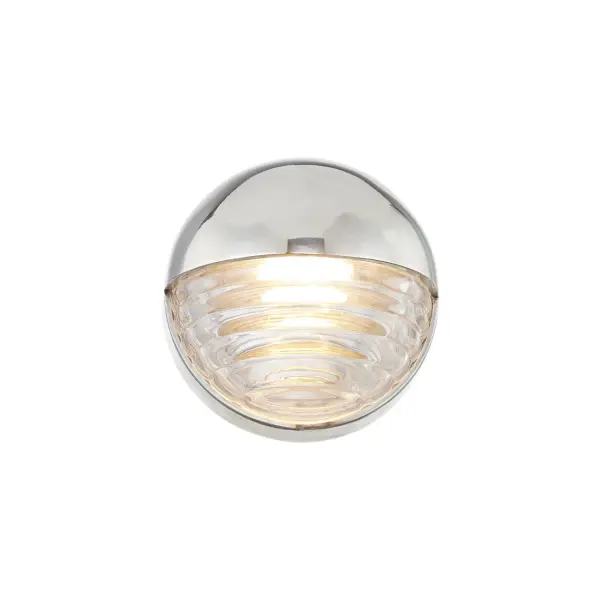 Elegant 1920s-Inspired Vanity Light with Luxe Ribbed Glass - Image 1