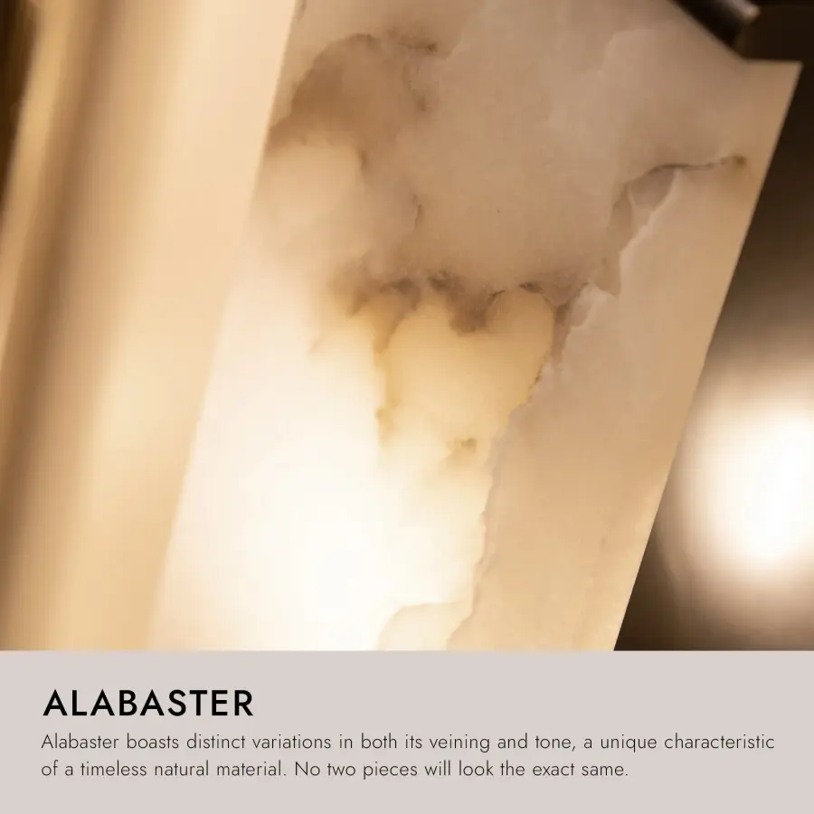 Elegant Alabaster Stone Vanity Light with Timeless Transitional Design - Image 4