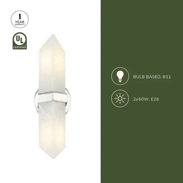 Elegant Alabaster Stone Vanity Light with Timeless Transitional Design - Image 5