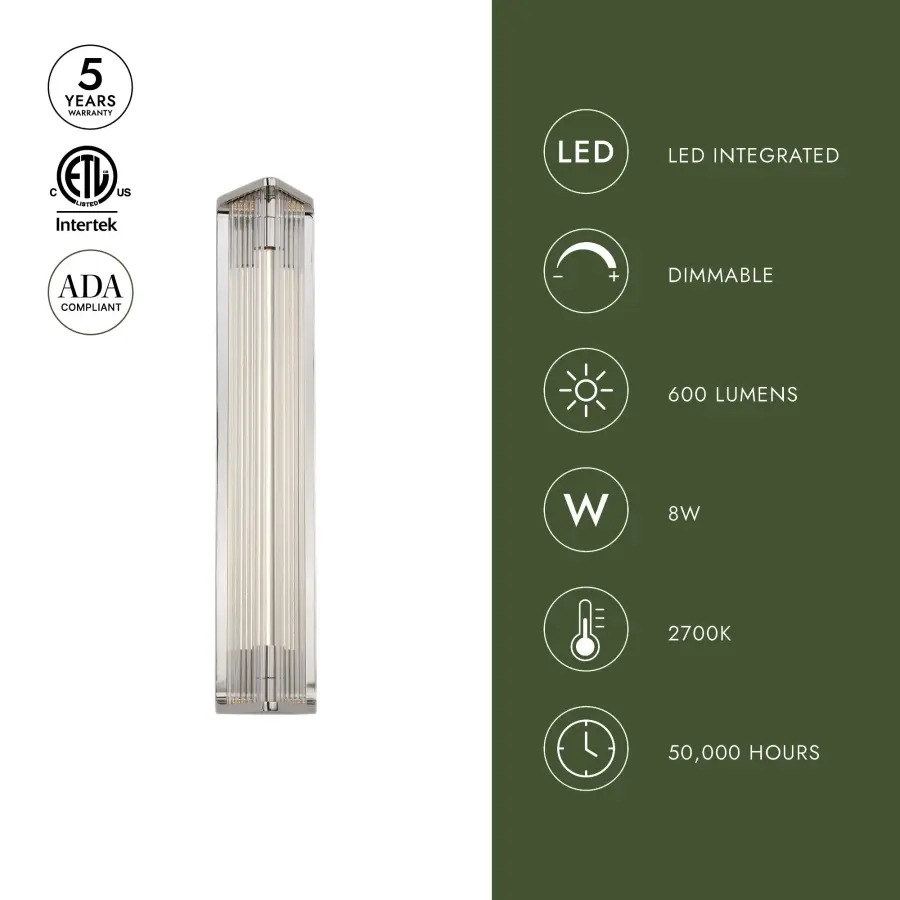 Modern Architectural Vanity Light with Integrated LED Filament Technology - Image 7