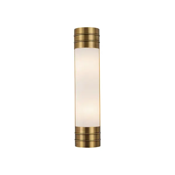 The Willard collection brings timeless elegance with strong metal details and prismatic or matte opal glass. Perfect for bathrooms and hallways, this 18-inch fixture combines classic geometry with transitional style.