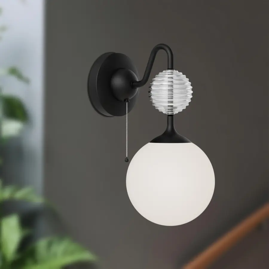 Eclectic Artisan Design with Unique Ribbed Glass Bead Details - Image 4