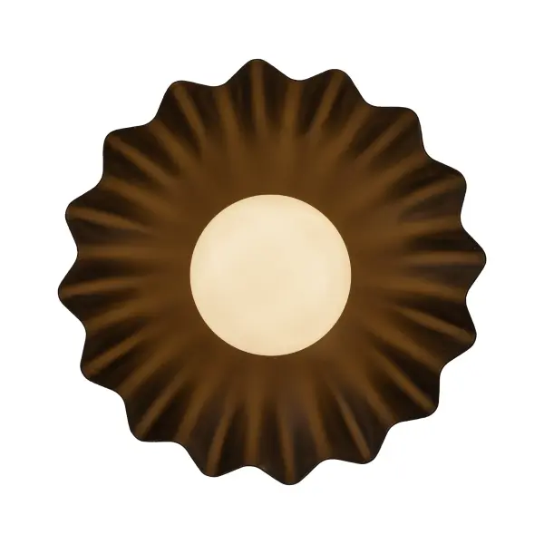 The Soleil sconce combines retro sunburst styling with contemporary LED efficiency. Its distinctive opal glass shade creates a striking focal point while providing adjustable color temperature for versatile ambiance control.