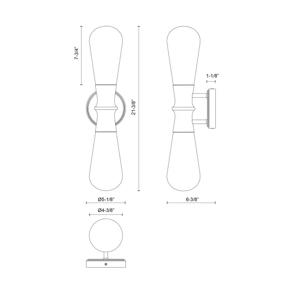 Elegant Parisian-Inspired Vanity Light with Swooping Bubble Glass - Image 8