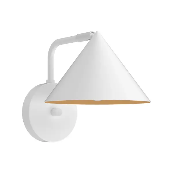 The Remy vanity light brings Japanese design sensibility to modern bathrooms with its distinctive triangular shades and brushed gold finish. Perfect for adding sophisticated style to powder rooms and hallways.