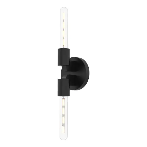 The Claire vanity light blends minimal Bauhaus sophistication with Art Deco details, featuring forged metal arms and timeless design. Perfect for bathrooms and hallways, it offers versatile mounting and classic style.