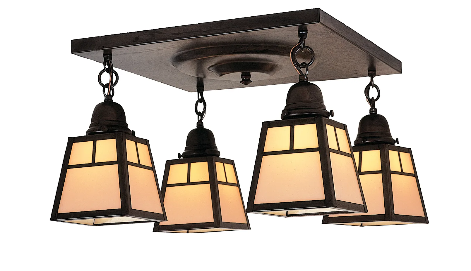 A-Line Shade 4 Light Ceiling Mount With T-Bar Overlay