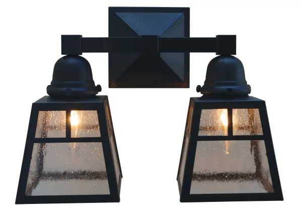 A-Line 2-Light Sconce with T-Bar Overlay