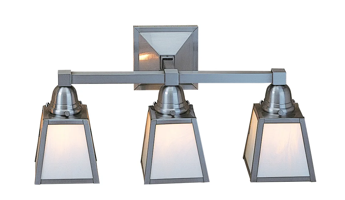 A-Line Shade 3 Light Sconce With T-Bar Overlay