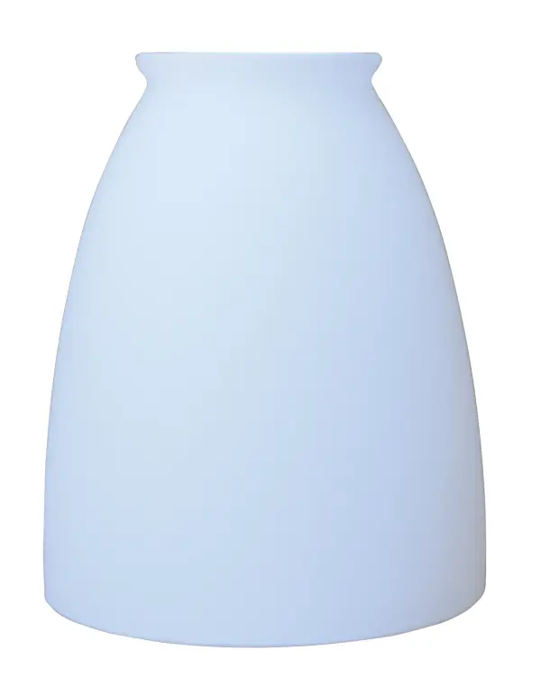 This 2-1/4" white art glass shade offers a timeless, clean aesthetic perfect for updating or replacing shades on small sconces and fixtures. Its compact size makes it ideal for tight spaces.