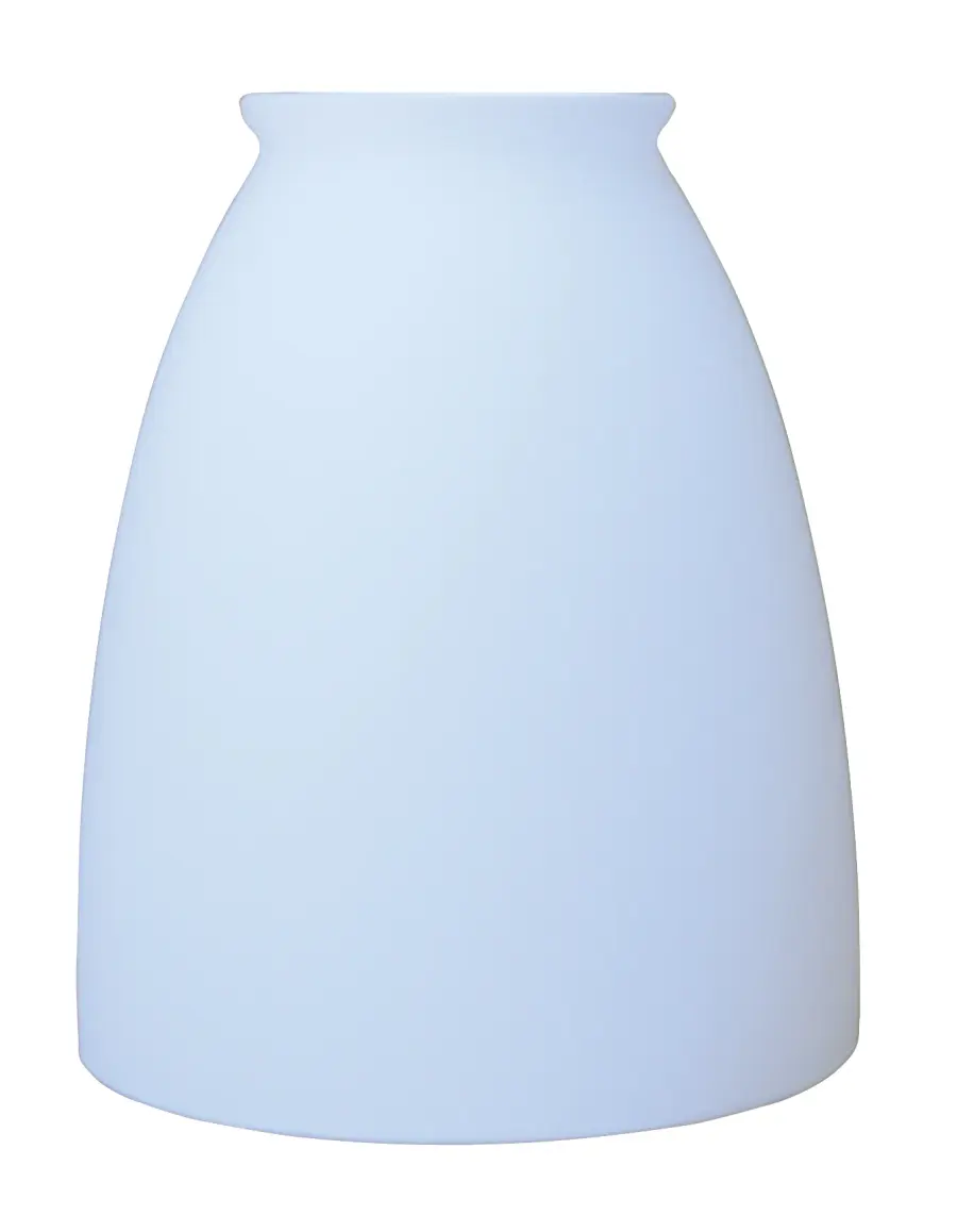 2-1/4" White Art Glass Shade
