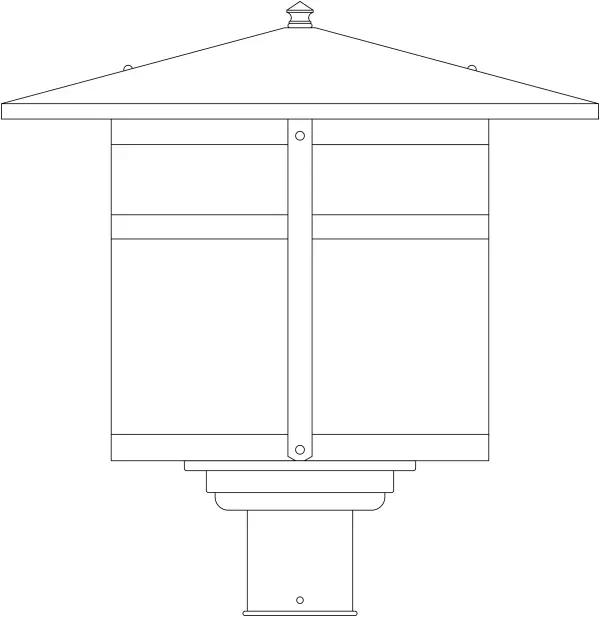 17" berkeley post mount