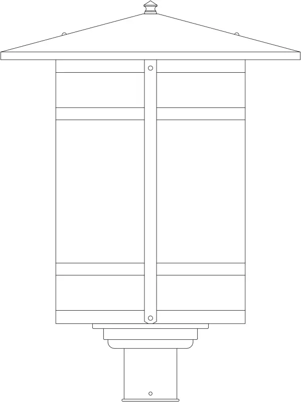 17" berkeley long body post mount