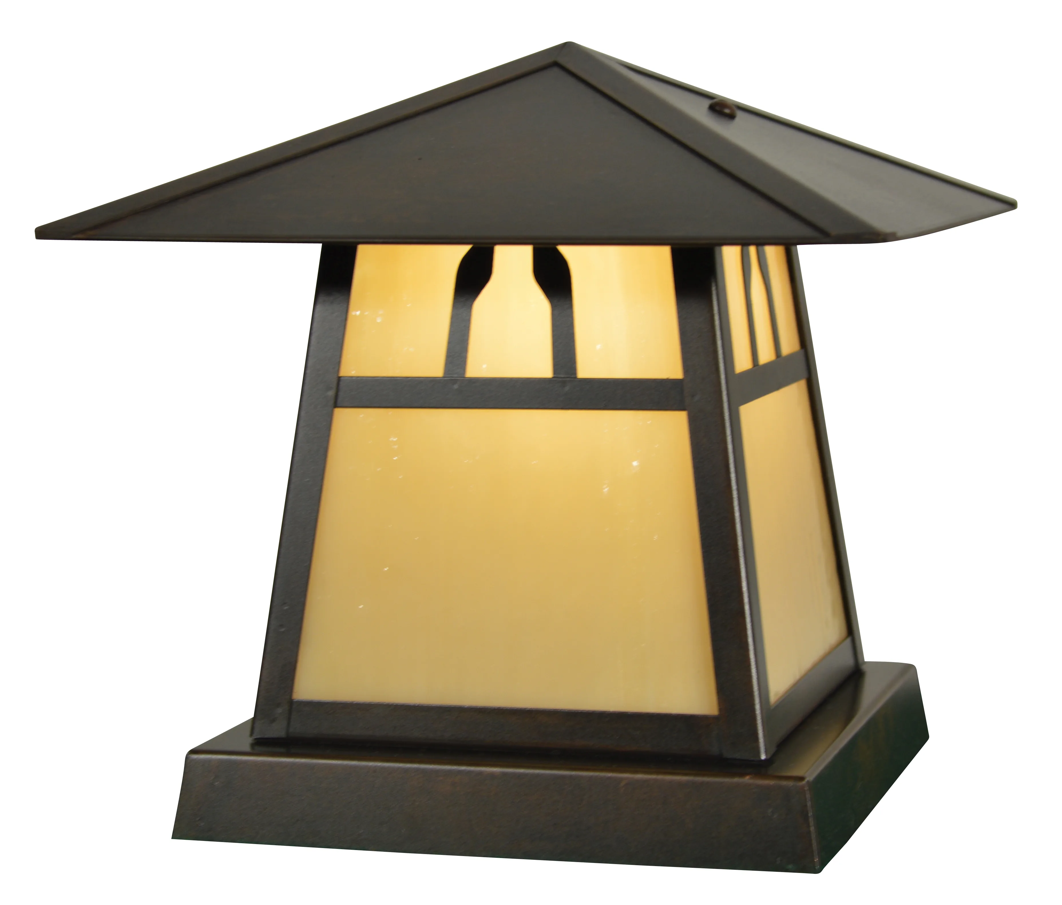 Carmel 8" Column Mount with Bungalow Overlay