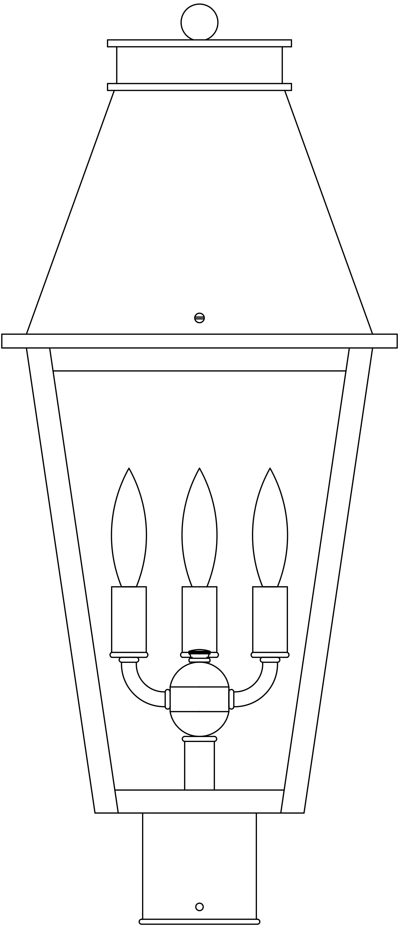 10" Croydon Post Mount