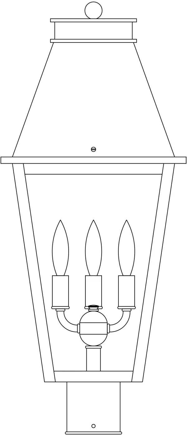 10" croydon post mount