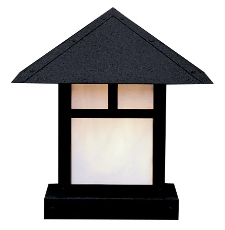 12" Evergreen Column Mount With Classic Arch Overlay