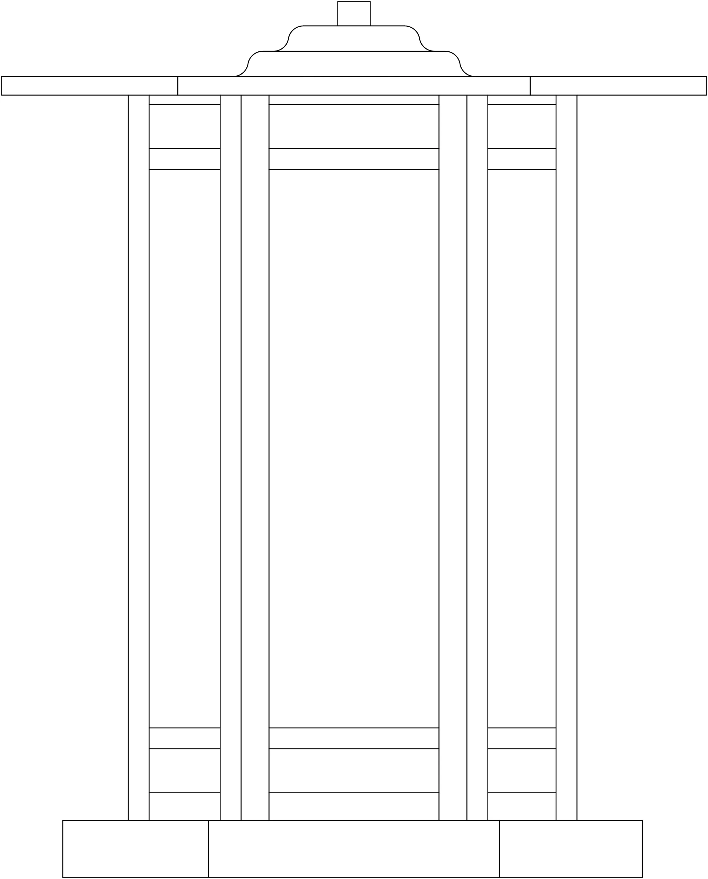 11" Etoile Column Mount