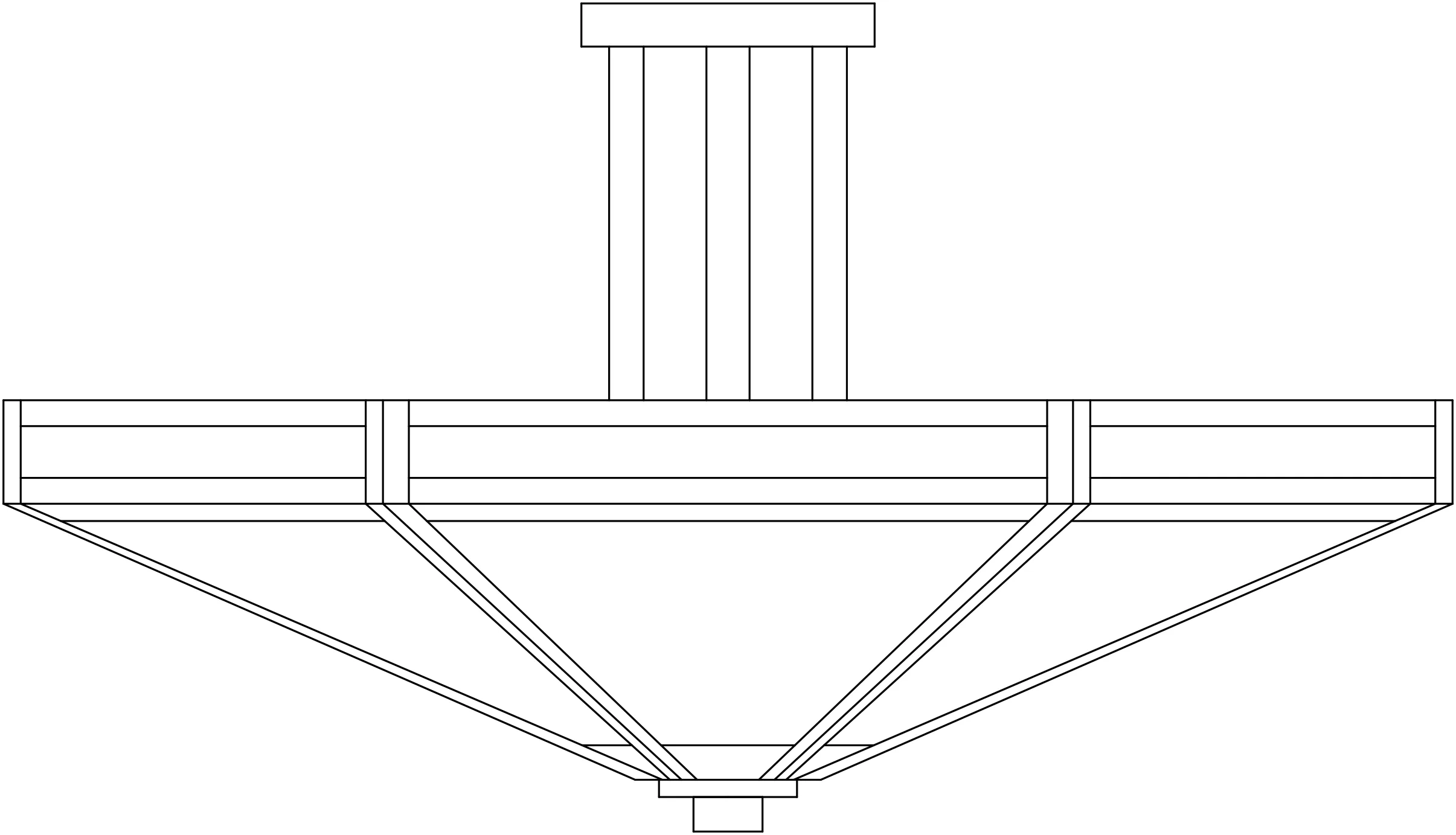 21" Etoile Inverted Ceiling Mount
