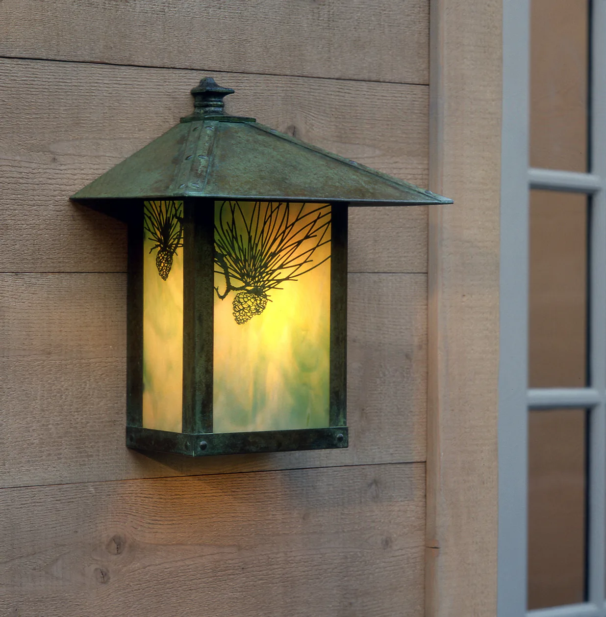 12" Evergreen Flush Wall Mount With Classic Arch Overlay
