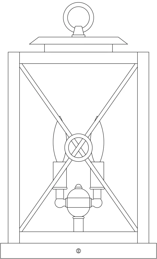 9" exeter column mount