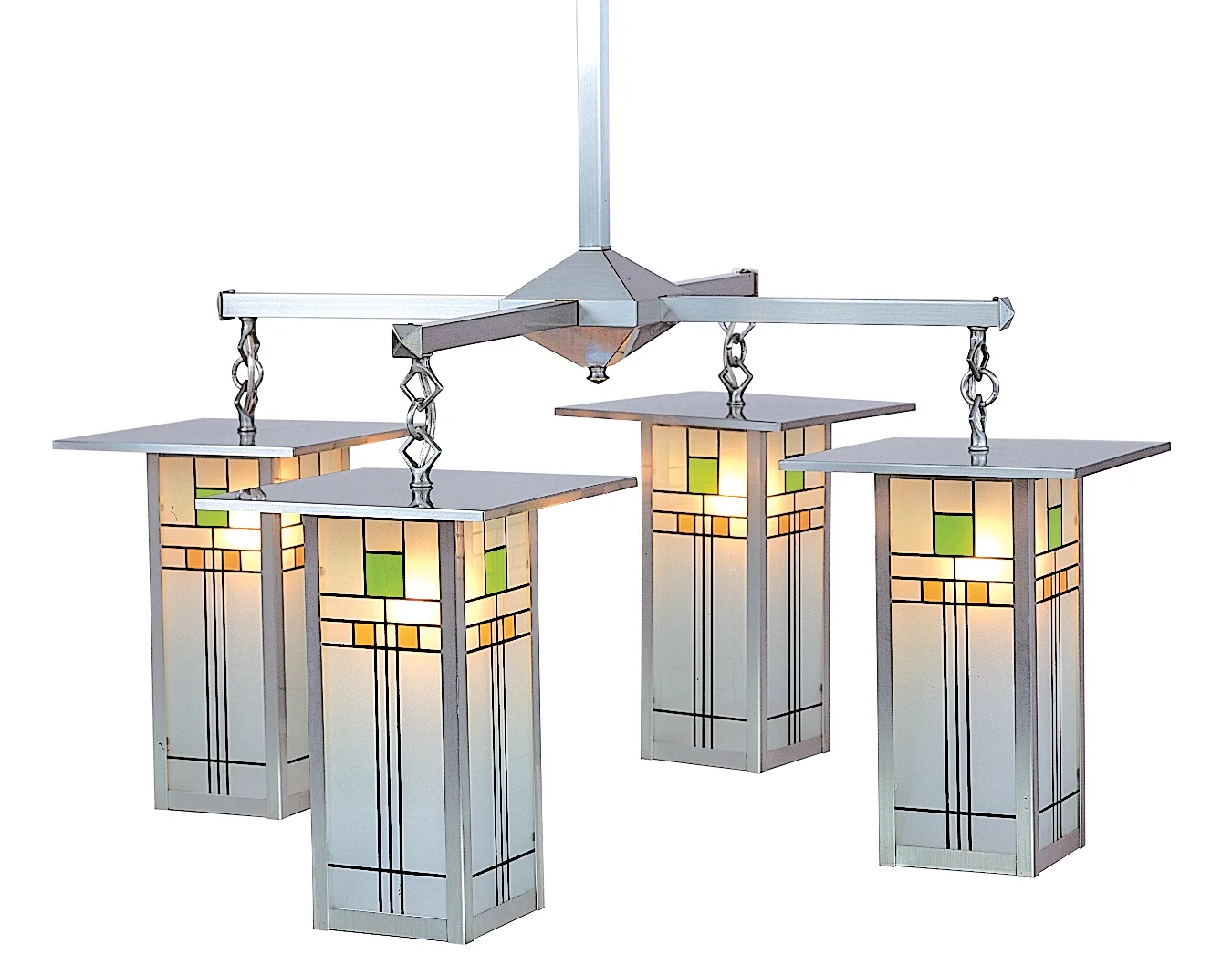 9" Franklin Long Body 4 Light Chandelier