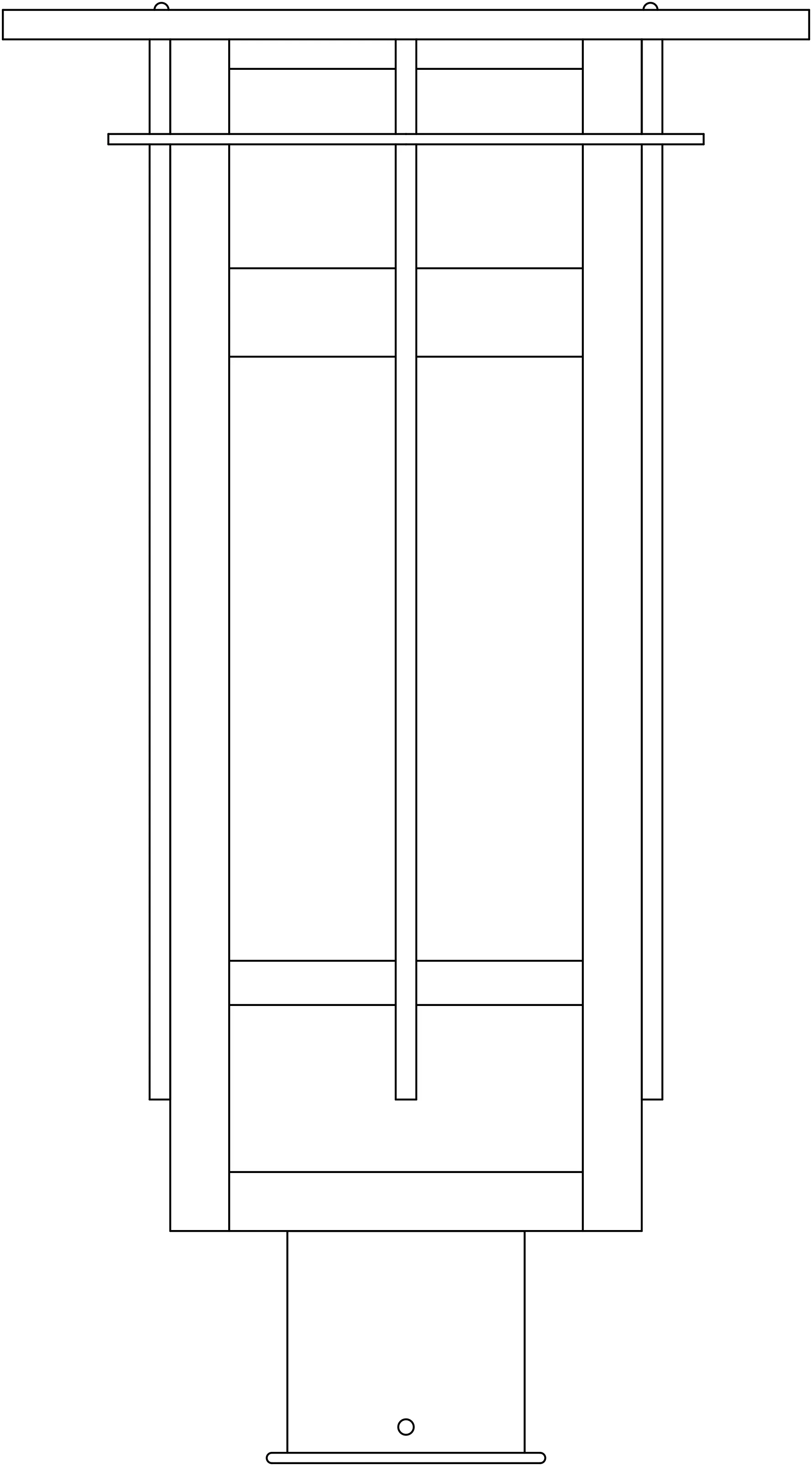 10" Finsbury Long Body Post Mount