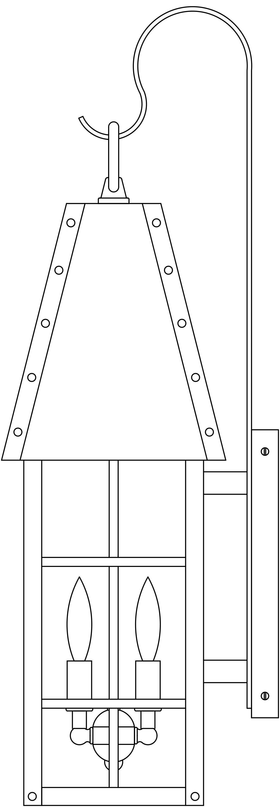 8" Hampton Wall Mount