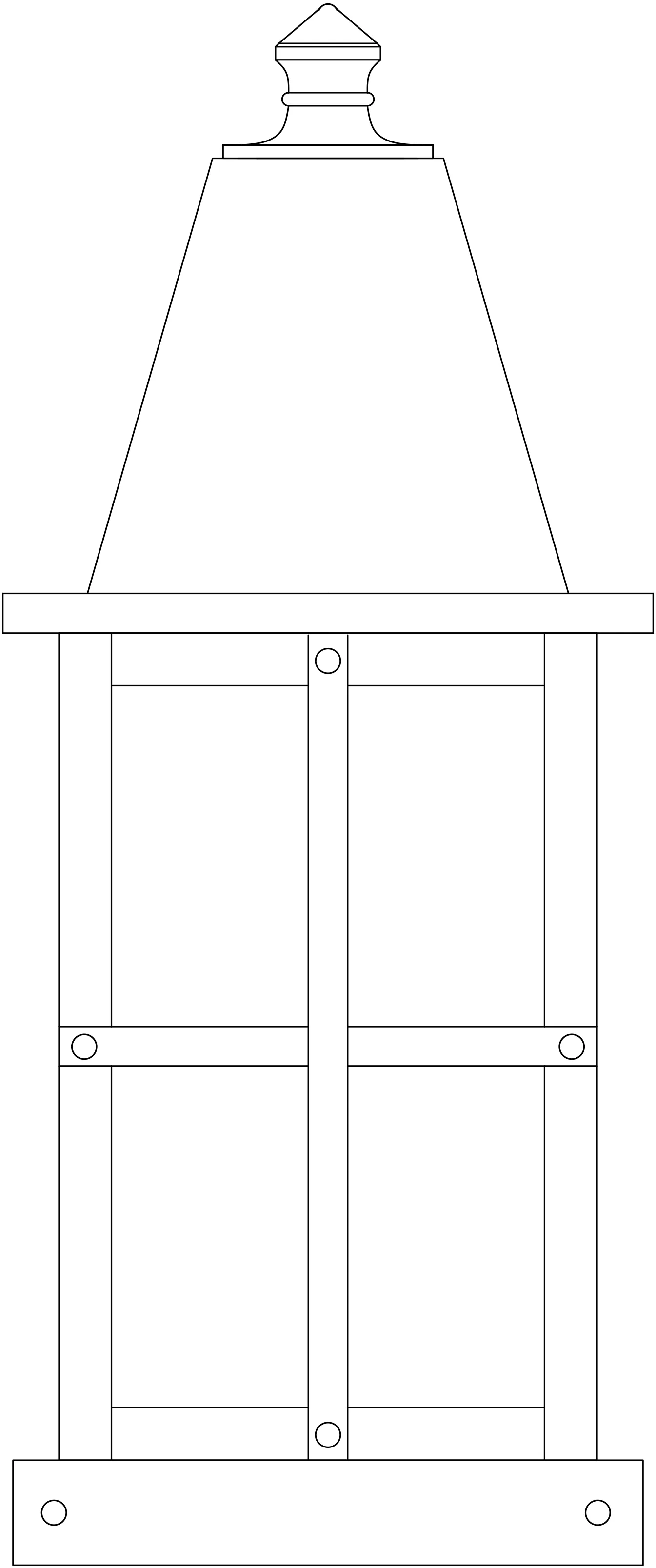 6" Hartford Column Mount