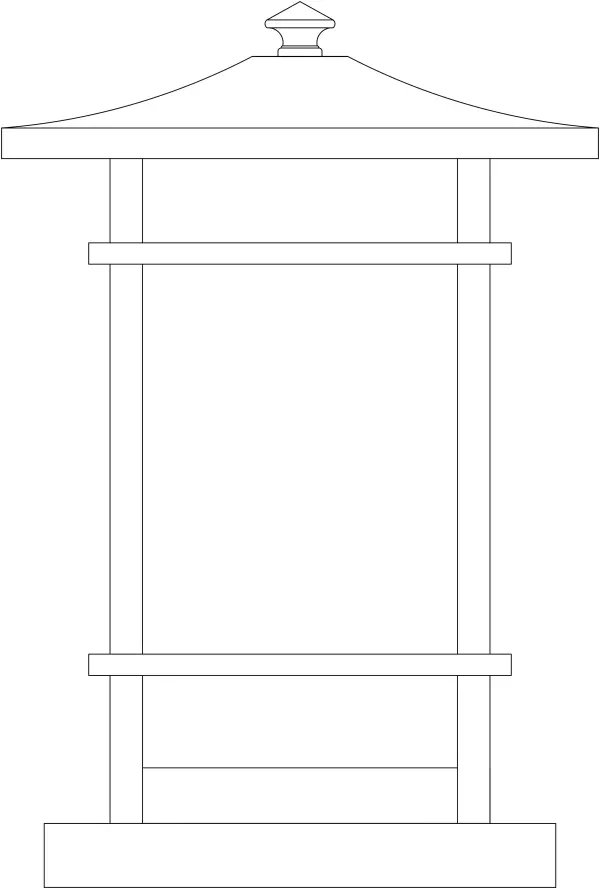 7" katsura column mount with toshi overlay