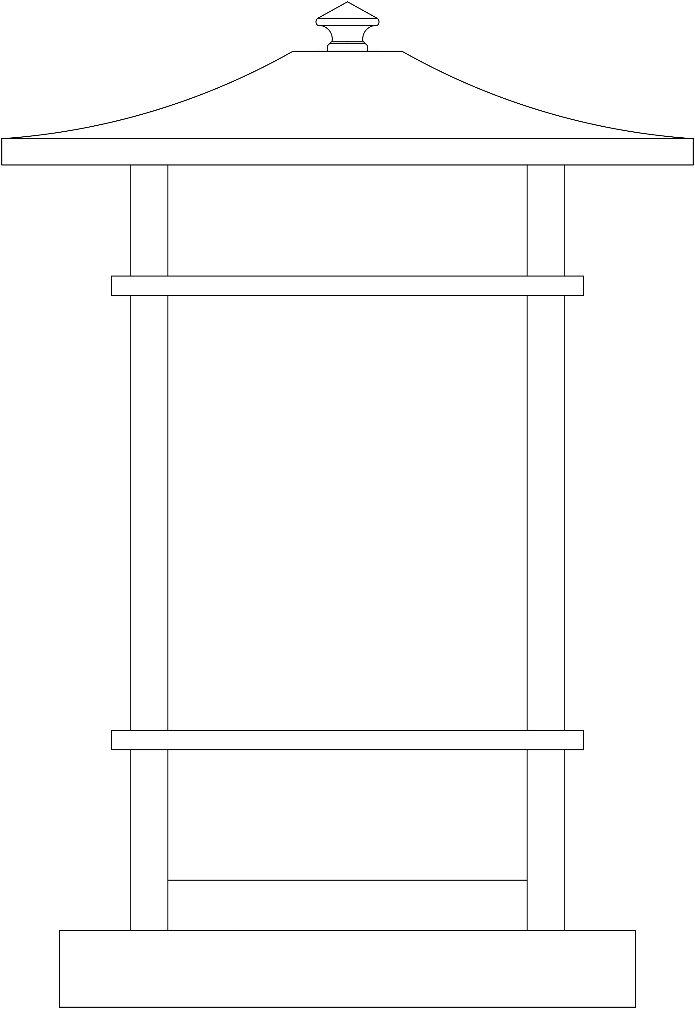 9" Katsura Column Mount With Toshi Overlay