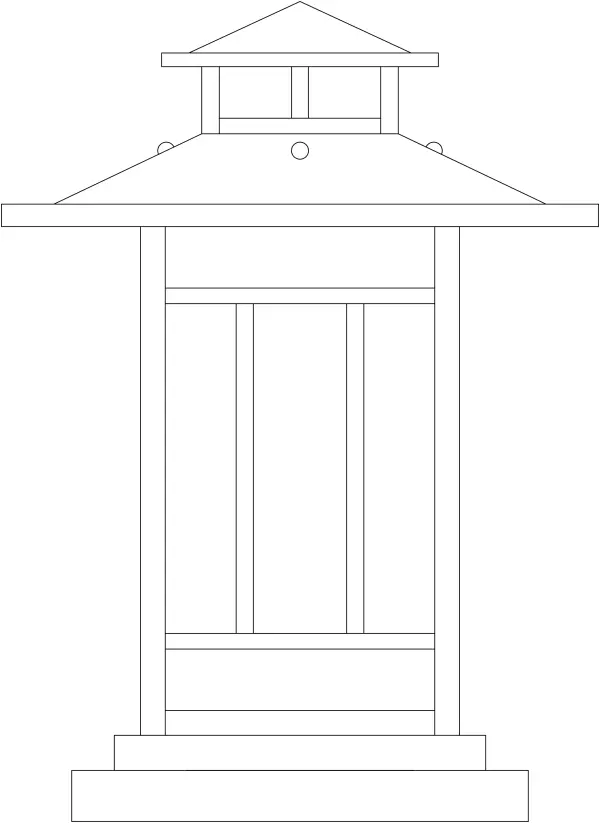9" kennebec column mount
