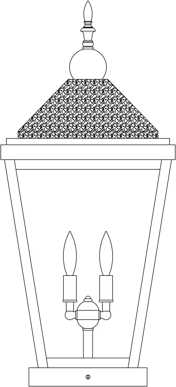 12" lancaster column mount