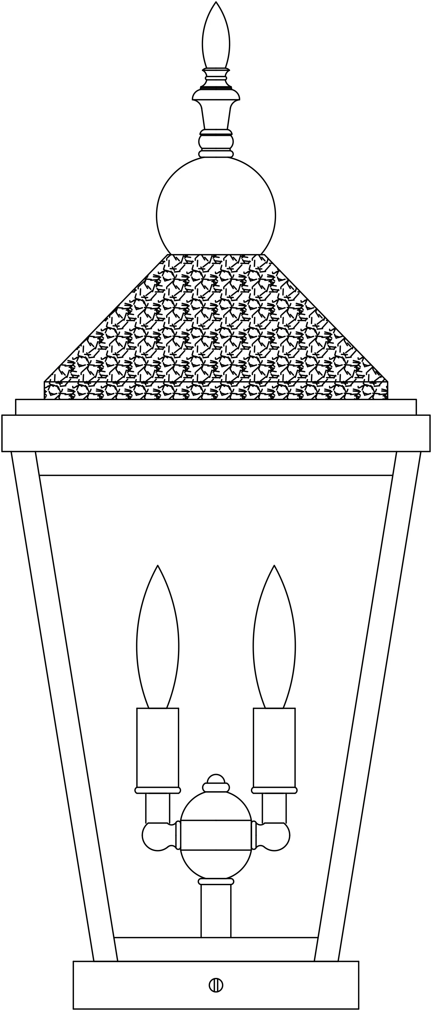 9 Lancaster Column Mount