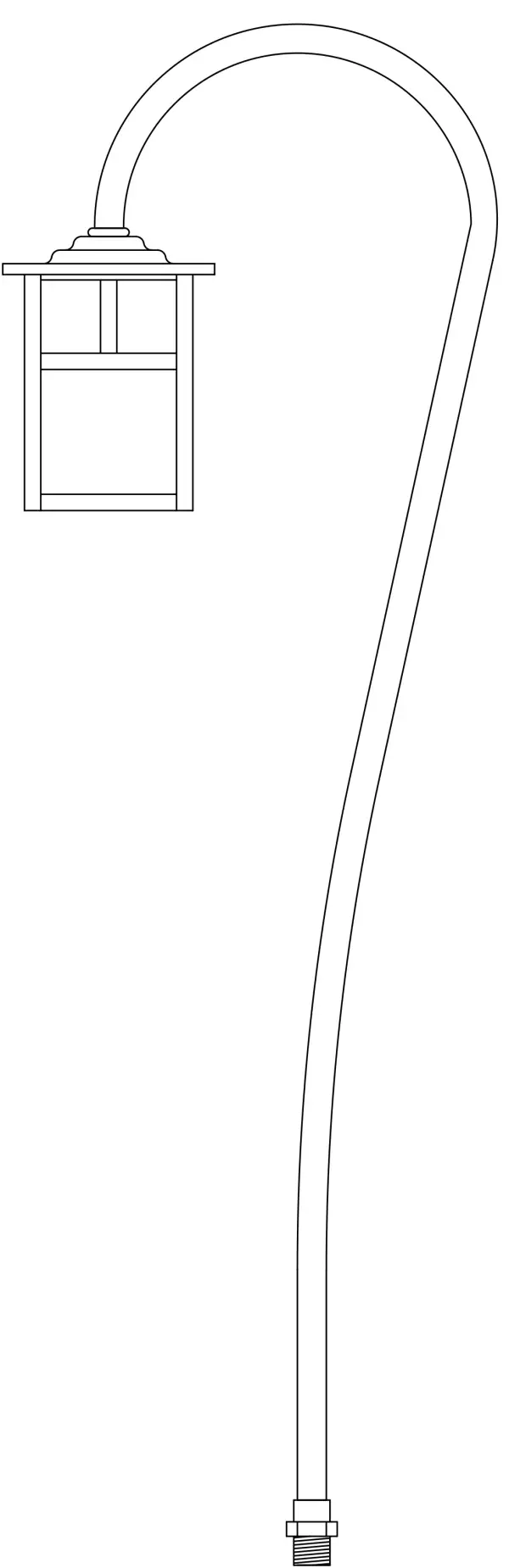 low voltage 5" mission fixture with t-bar overlay