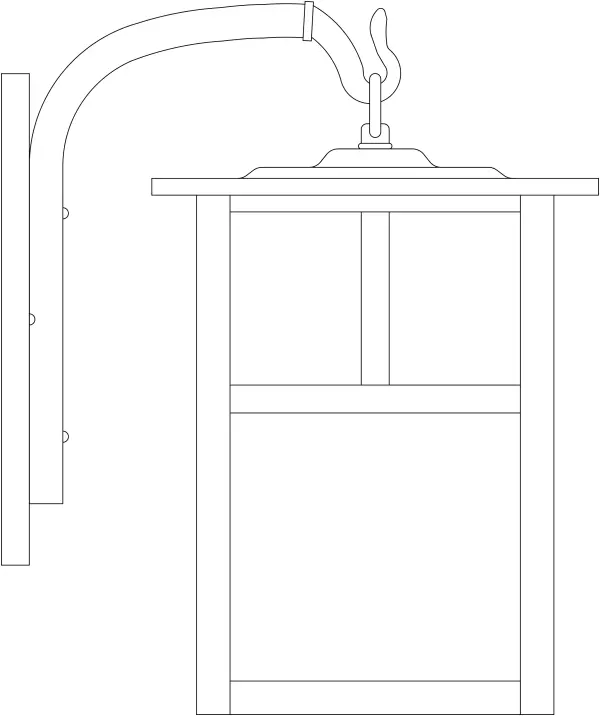 10" mission wall mount with T-bar overlay