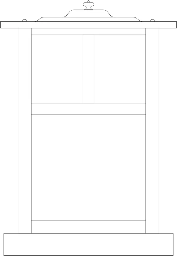 10" mission column mount with t-bar overlay