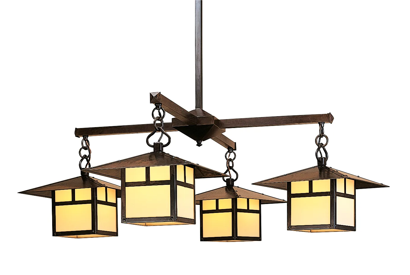 12" Monterey 4 Light Chandelier With T-Bar Overlay
