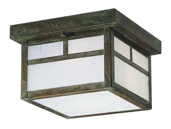8" mission flush ceiling mount with T-bar overlay