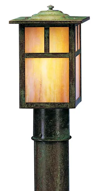 6" mission post mount with t-bar overlay