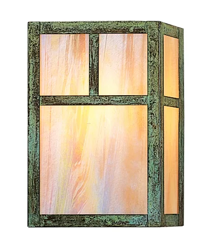 10" Mission Sconce With T-Bar Overlay