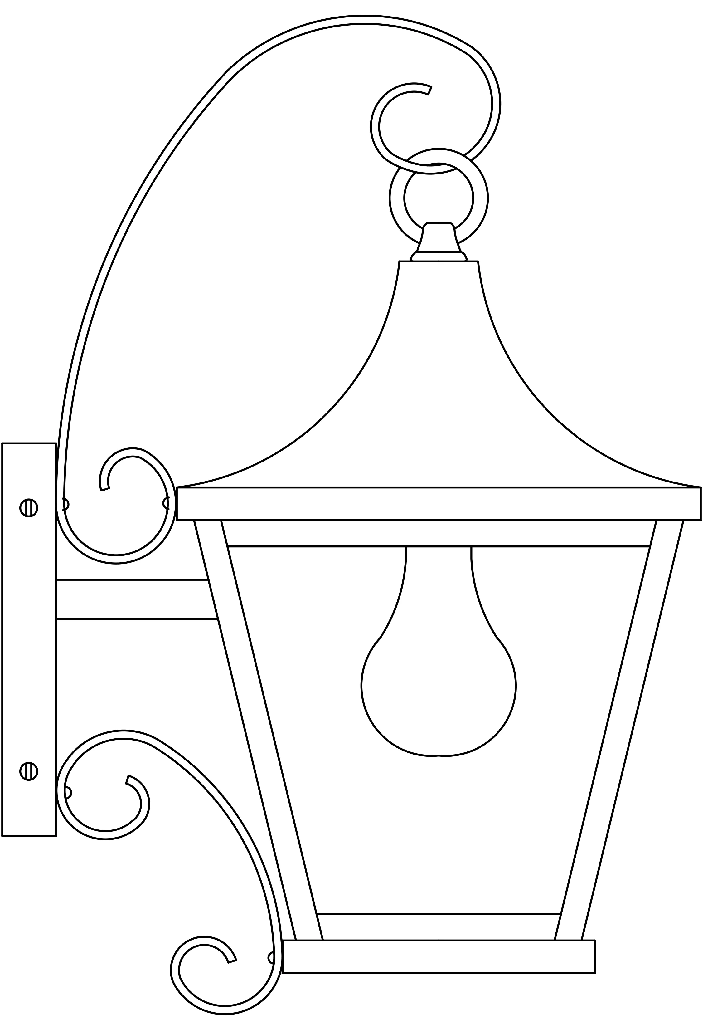 8" Nantes Wall Mount