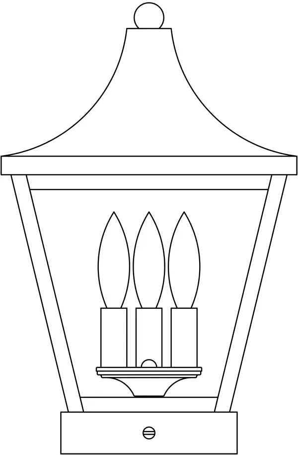 10" nantes column mount