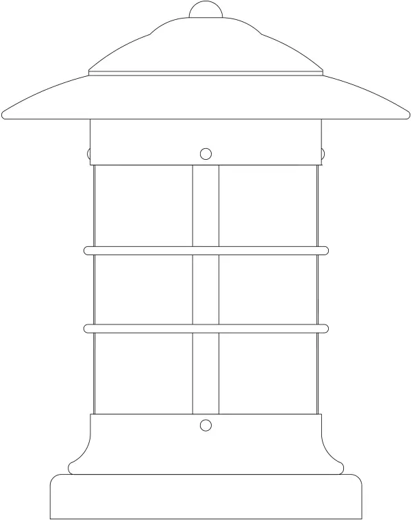 9" newport column mount