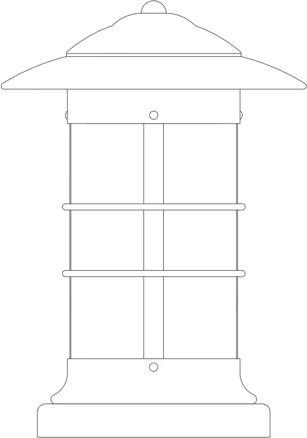 9" newport long body column mount