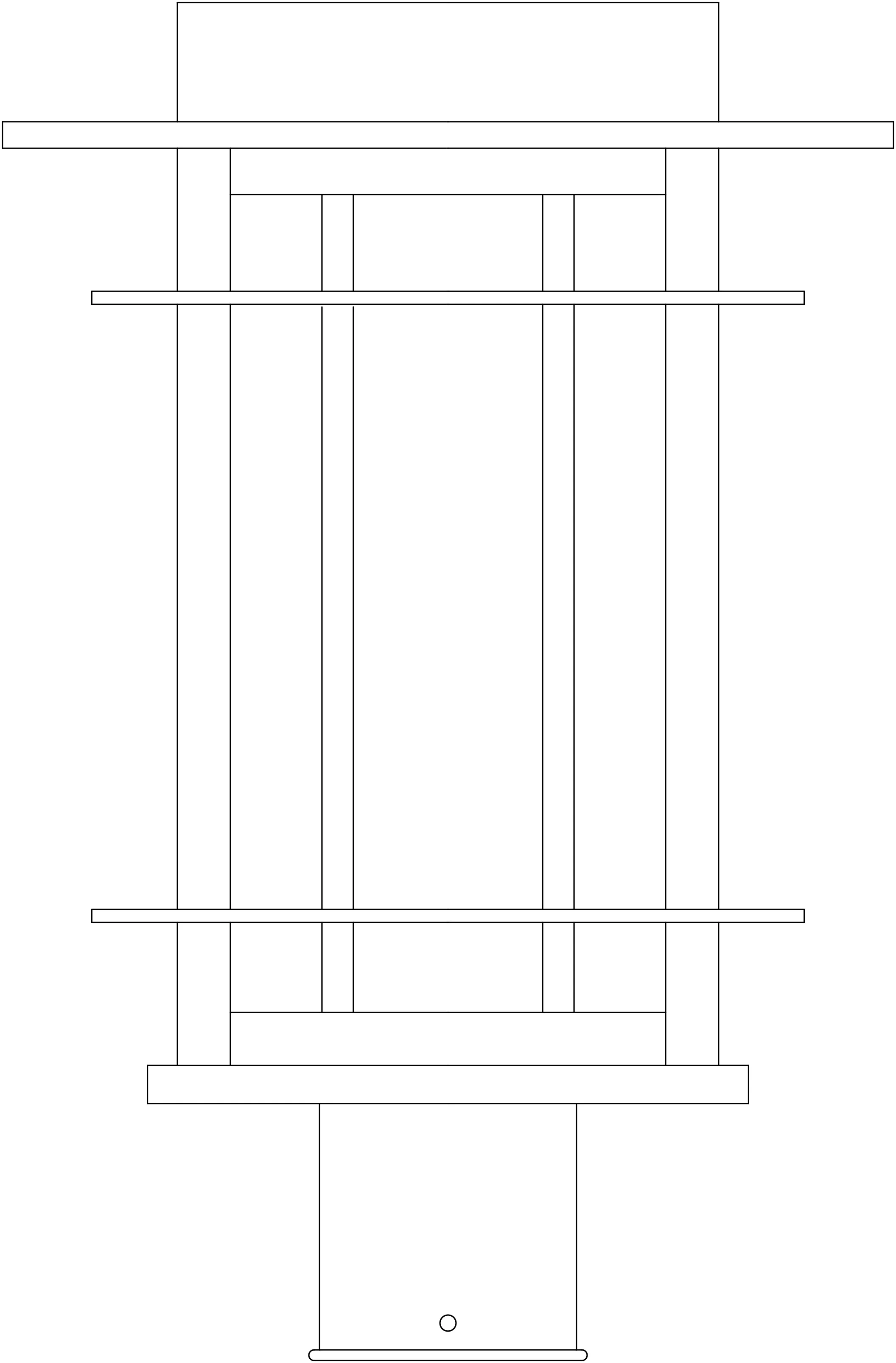 11" Oak Park Post Mount