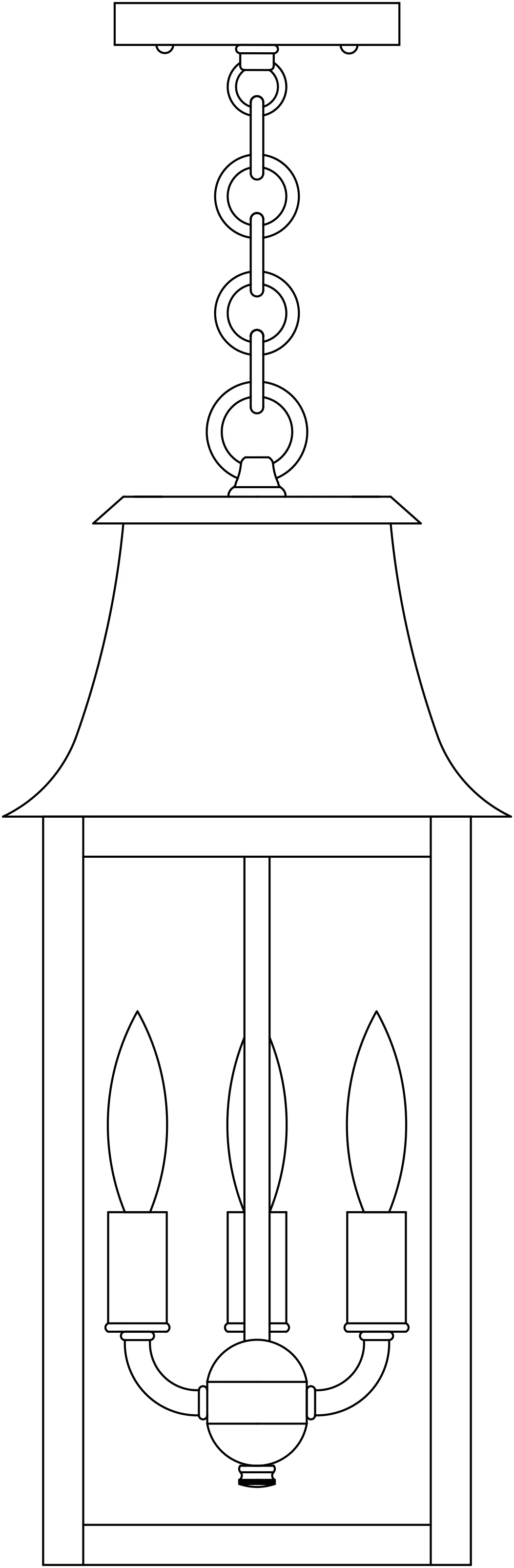 8" Orpington Pendant
