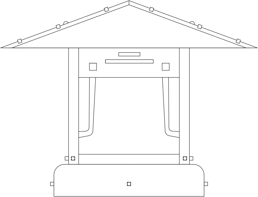 The pagoda by Arroyo Craftsman