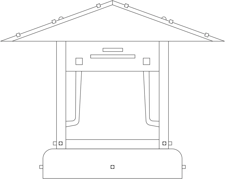 The pagoda by Arroyo Craftsman