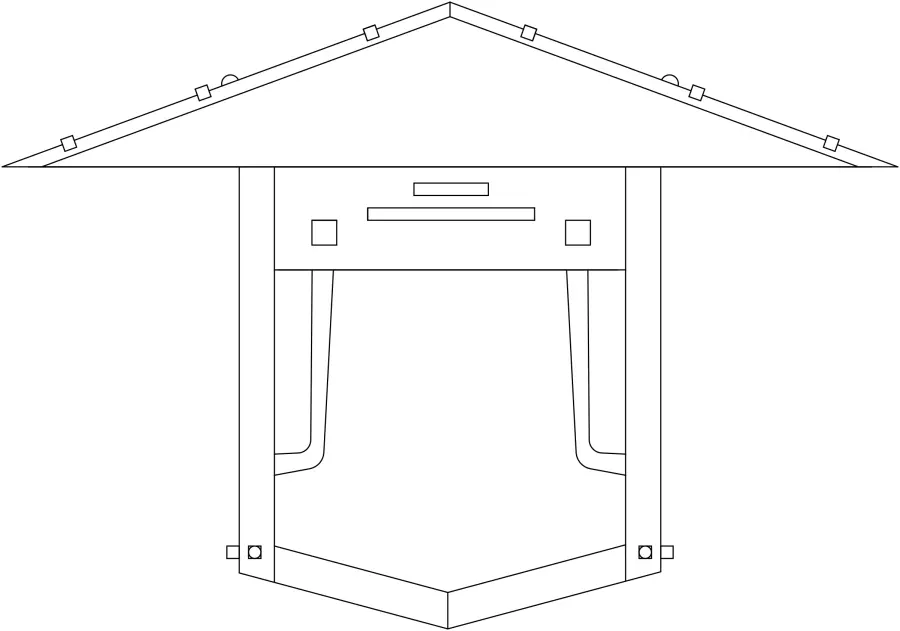 The pagoda by Arroyo Craftsman